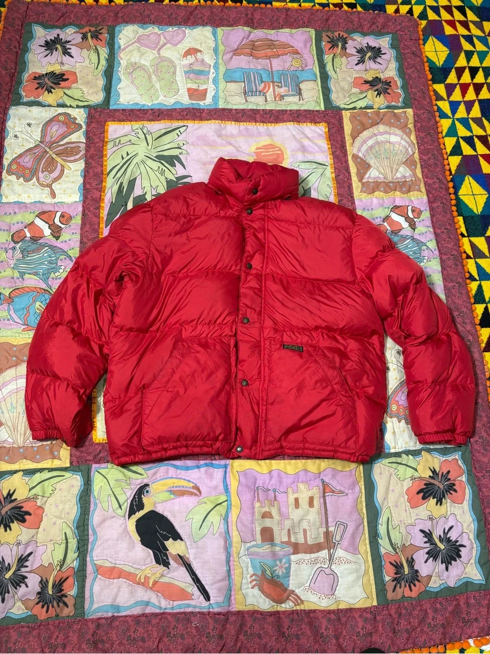 Red polo by ralph lauren puffer jacket xL.
